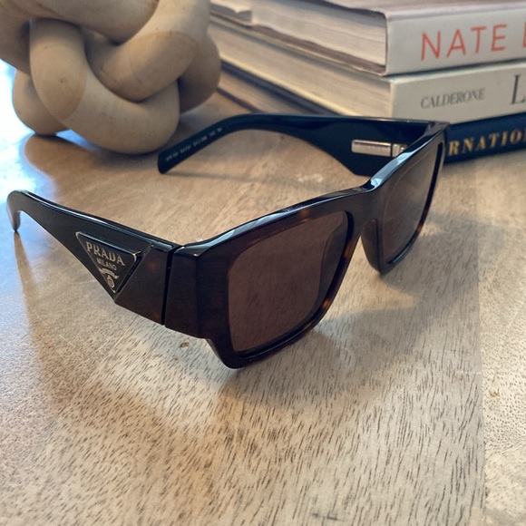 Prada PR10ZS Sunglasses in Brown Tortoise - Picture 4 of 5